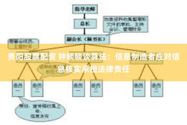 贵阳股票配资 钟睒睒谈算法：信息制造者应对信息核实承担法律责任