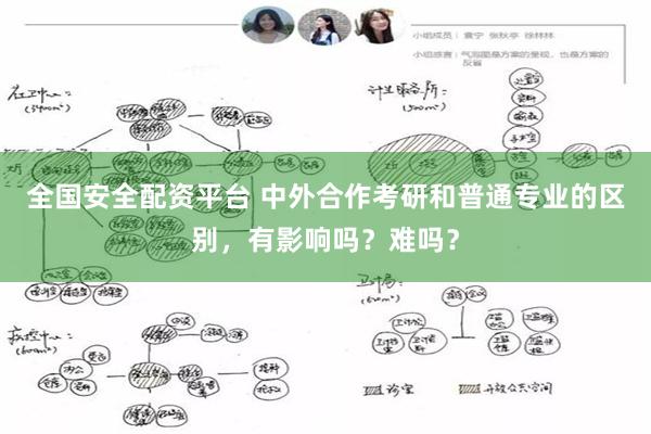 全国安全配资平台 中外合作考研和普通专业的区别，有影响吗？难吗？